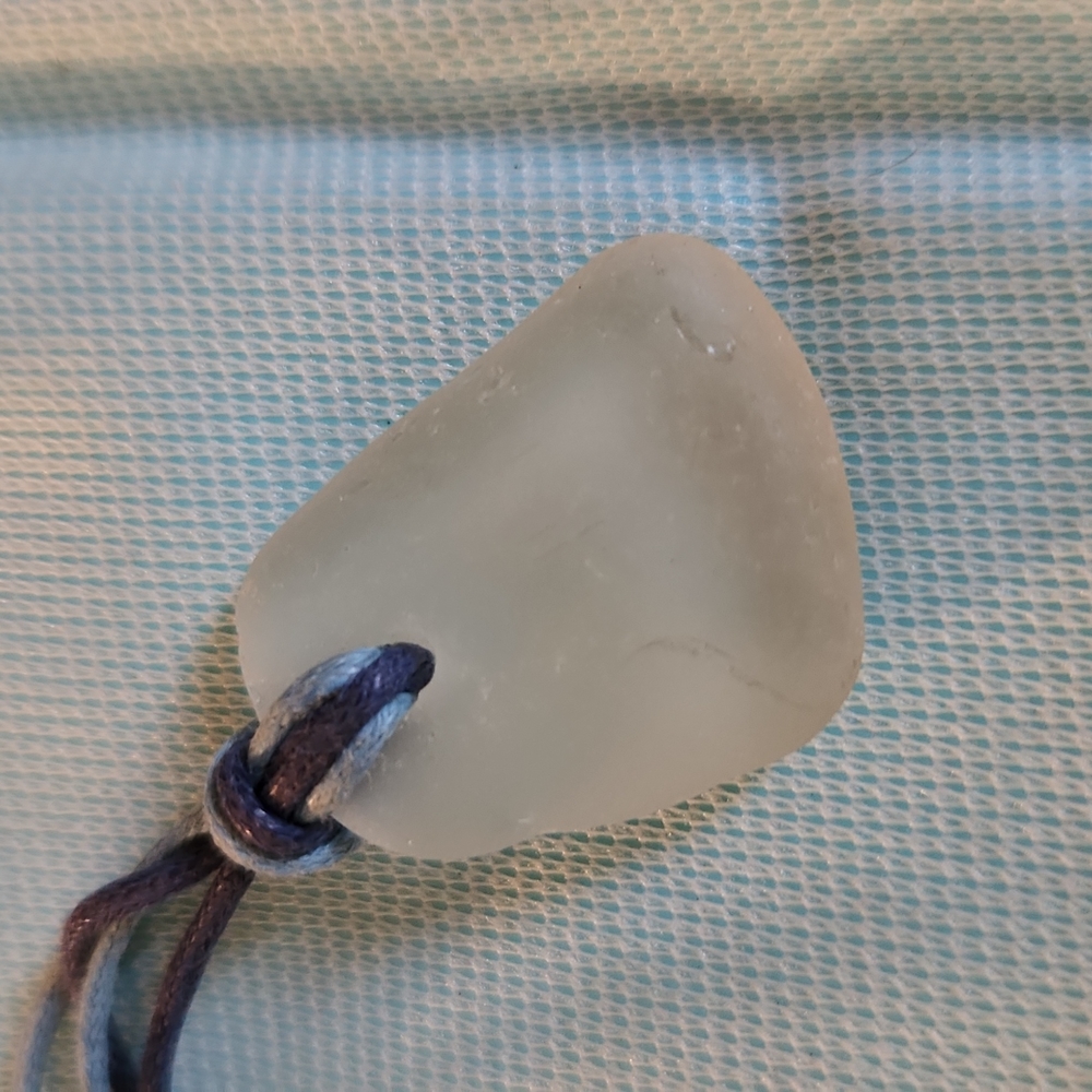 Beach glass homade necklace